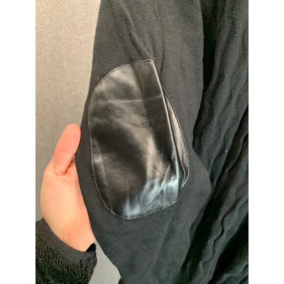 GUESS Sweater Womens Large Long Sleeve Round Neck Black Pullover - Picture 5 of 8